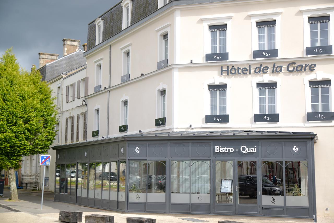 Hotel De La Gare - Restaurant Bistro Quai La Roche-sur-Yon Exteriör bild